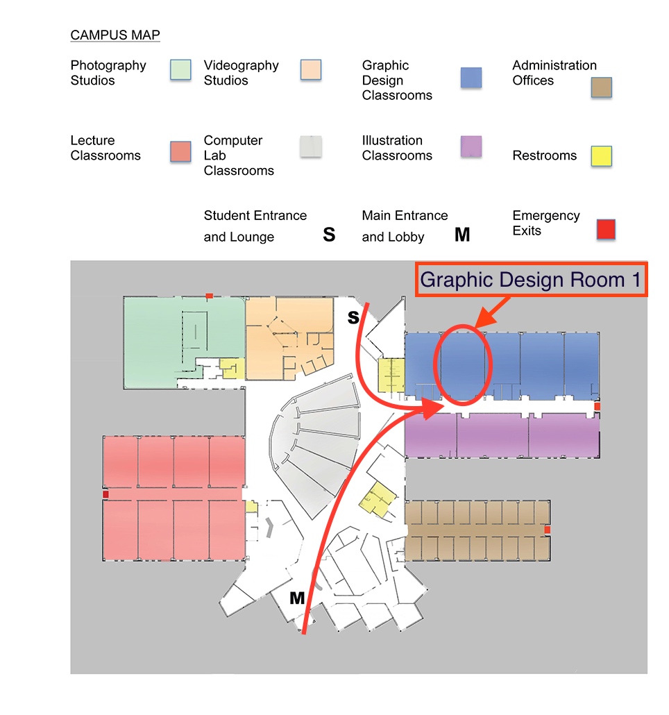 Nossi Campus Map